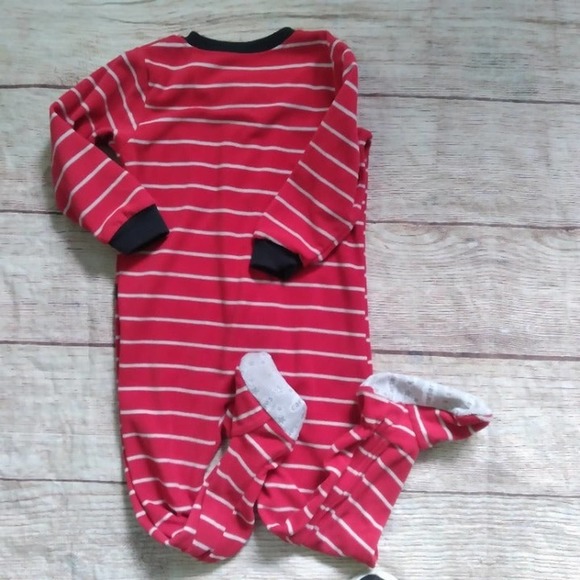 Carter's footed fleece zip up pajamas size 3T - Picture 2 of 3